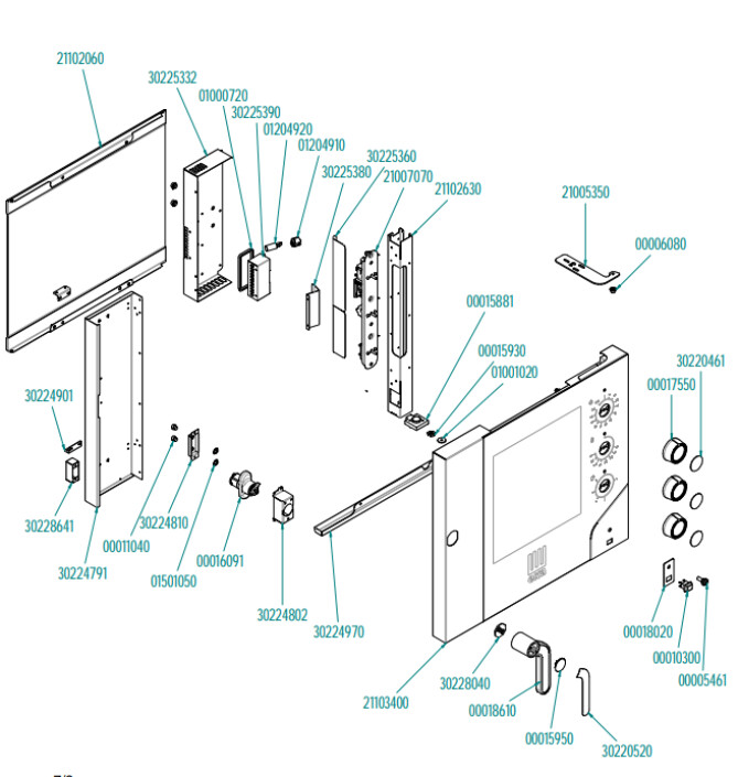 Horeca Parts - Piec konwekcyjno-parowy - Hendi Millenial Smart Gastro 5xGN 1/1 gazowy - MKF511GS