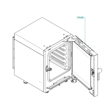 Horeca Parts - Combi oven - Hendi Millenial Black Mask Gastro COMPACT 6xGN 2/3 electric - MKF623CBM