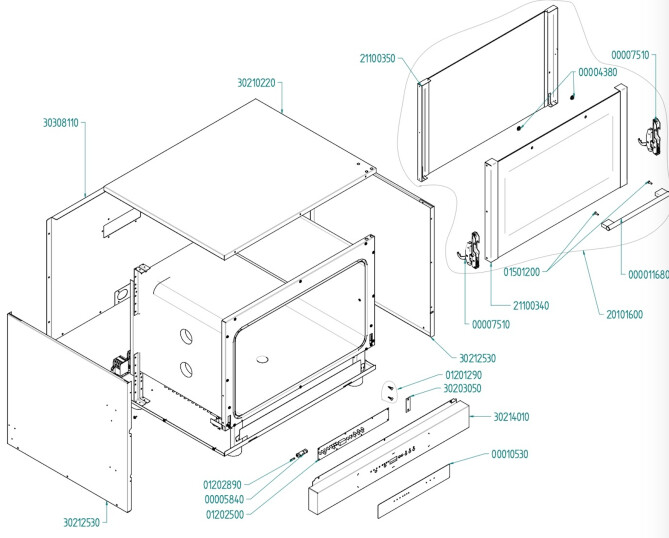 Horeca Parts - Pečicí trouba Hendi 225059 (EKF464-411DUD)