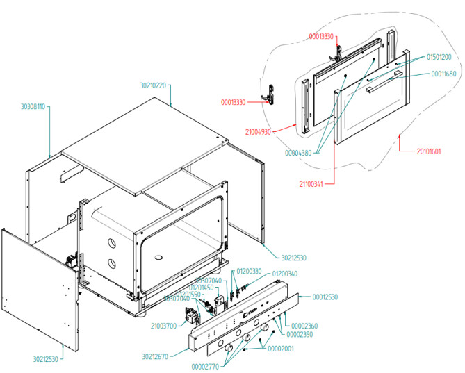 Horeca Parts - Pečicí trouba Hendi - 225523 (EKF464-411-416UD)