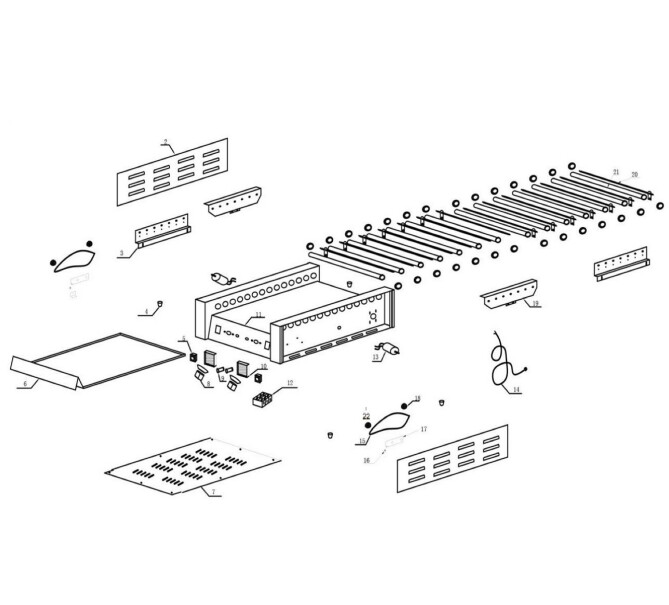 Horeca Parts - Heater for sausage 14 rolls for Hendi 268735