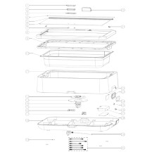 Horeca Parts - Podgrzewacz elektryczny HENDI UNIQ, HENDI, czarny, 220-240V/700W, 607x402x(H)245mm