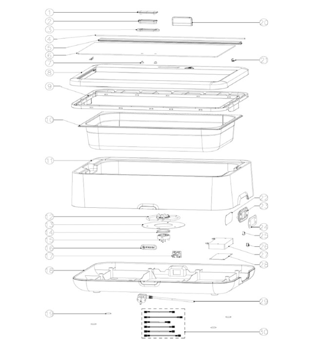 Horeca Parts - Grüner elektrischer Heizer Hendi 470435