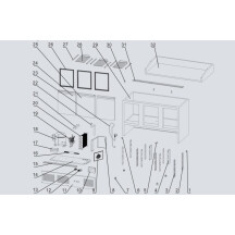 Horeca Parts - Stół chłodniczy do pizzy 3-drzwiowy Hendi 232033 (ESL3852)