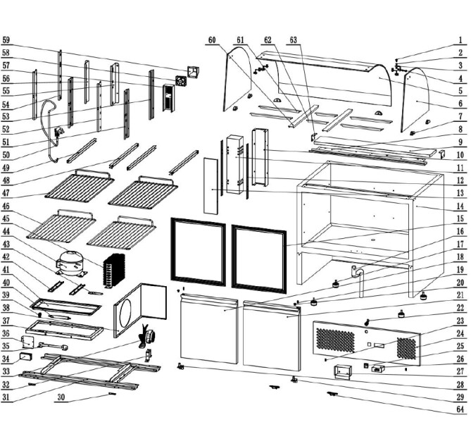 Horeca Parts - Kühltisch Hendi 232781