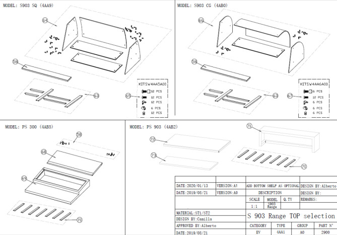 Horeca Parts - Refrigerated table Hendi 236178 (S903SSTOP S903STD S903SQ PS903 PS300)