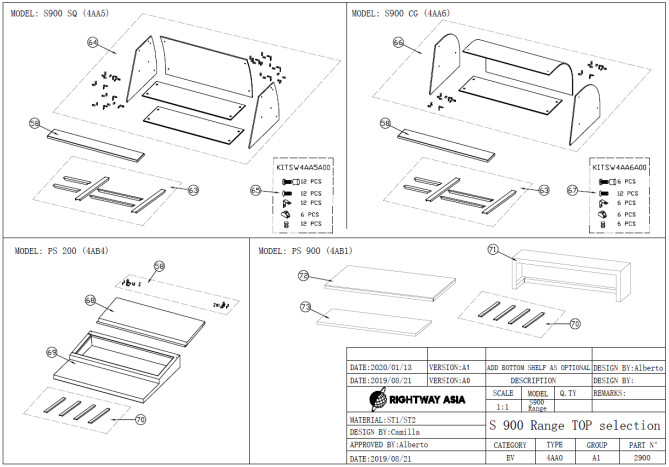 Horeca Parts - Refrigerated table Salad Hendi 236185 (SG 900 STD)