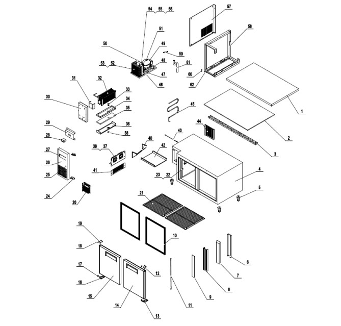 Horeca Parts - Stół chłodniczy Hendi 233344