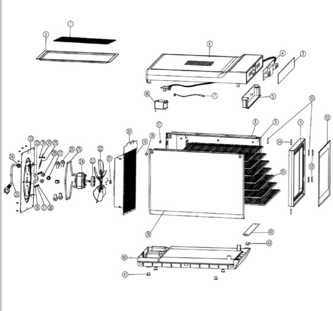 Horeca Parts - Suszarka do żywności Hendi 229064