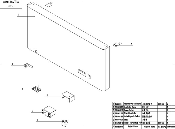 Horeca Parts - Szafa chłodnicza Hendi 232118 (MBF8116)