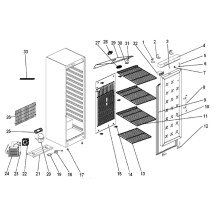 Horeca Parts - Szafa chłodnicza Hendi Budget Line 232651 (ER-ERG-EF-SS 600)