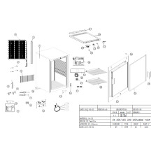 Horeca Parts - Szafa chłodnicza podblatowa Hendi Budget Line 200 l - 236000 (UR200)