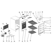 Horeca Parts - Tiefkühlschrank Hendi Budget Line 232576 (ER-EF-ERG-SS 200)