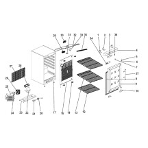 Horeca Parts - Tiefkühlschrank Hendi Budget Line 232590 (ER-EF-ERG-SS 200)