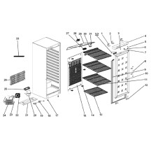 Horeca Parts - Tiefkühlschrank Hendi Budget Line 232644 (ER-ERG-EF-SS 400)