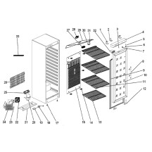 Horeca Parts - Tiefkühlschrank Hendi Budget Line 232668 (ER-ERG-EF-SS 600)