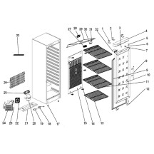 Horeca Parts - Mrazicí skříň Hendi Budget Line 232682(ER-ERG-EF-SS 600)