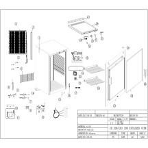 Horeca Parts - Szafa mroźnicza podblatowa Hendi Budget Line w obudowie ze stali nierdzewnej 200 l - 236079 (UF 200)