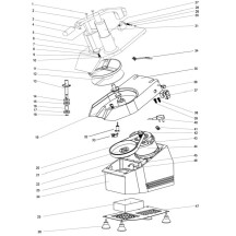 Horeca Parts - Elektrischer Gemüsehäcksler, HENDI, Profi Line, 230V/550W, 540x240x(H)450mm