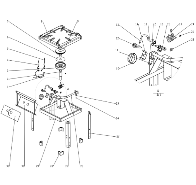Horeca Parts - Plynové vařiče Hendi 147801