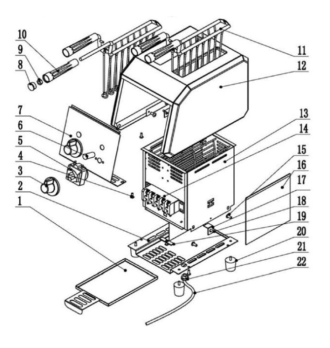 Horeca Parts - Toster Hendi 261163