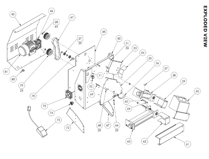 Horeca Parts - Váleček  Hendi 300mm 226629 (DSA 310, 1D010014))