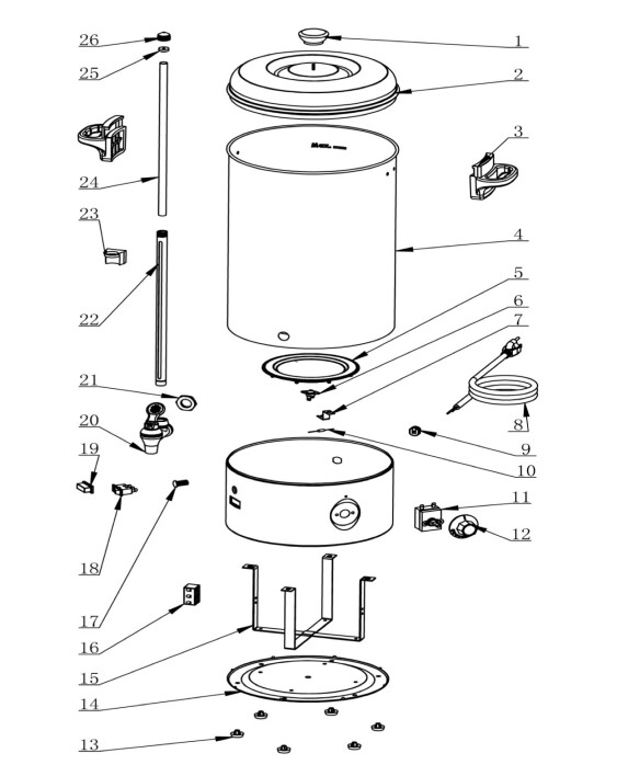 Horeca Parts - Hendi Wasseraufbereiter 10 l