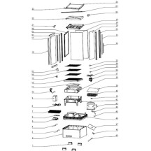 Horeca Parts - Witryna chłodnicza Hendi nastawna czarna - 233269