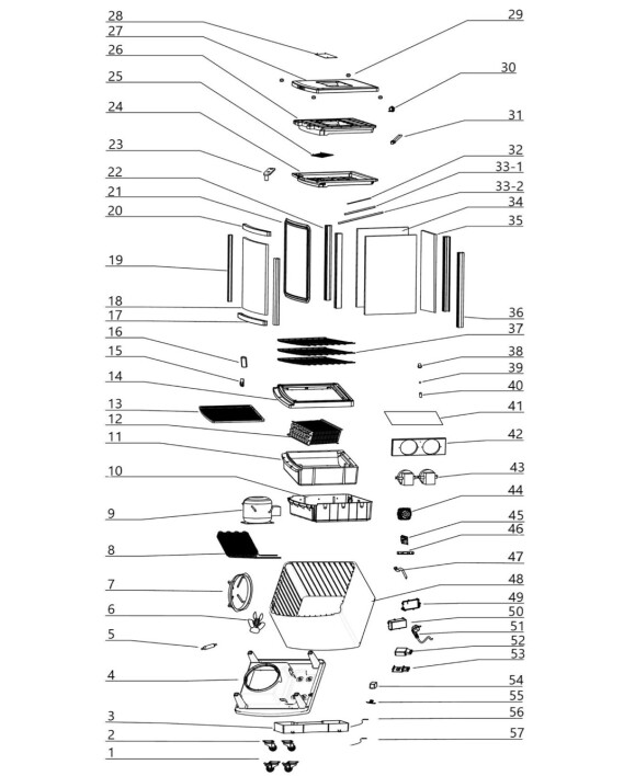 Horeca Parts - Aufsatz-Kühlvitrine Hendi 233290