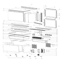 Horeca Parts - Witryna chłodnicza 2-półkowa Hendi 233375