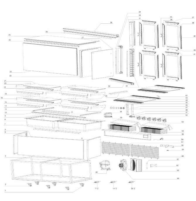 Horeca Parts - Witryna chłodnicza Hendi 233467