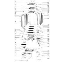 Horeca Parts - Szafka chłodnicza ekspozycyjna Hendi 233641