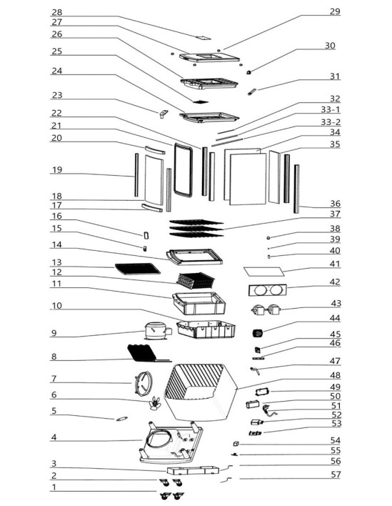 Horeca Parts - Witryna chłodnicza Hendi nastawna 233696