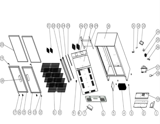 Horeca Parts - Witrynka chłodnicza Hendi 233931