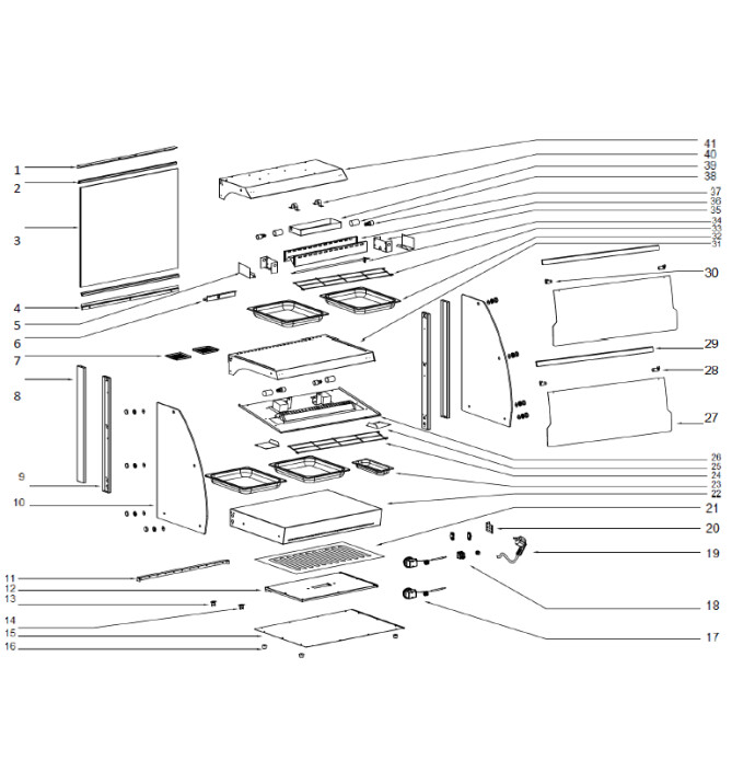 Horeca Parts - WitrWitryna grzewcza nastawna kwarcowa Hendi 233962