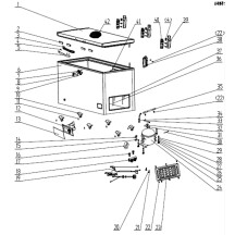 Horeca Parts - Skříňová mraznička Hendi 450L (233877)