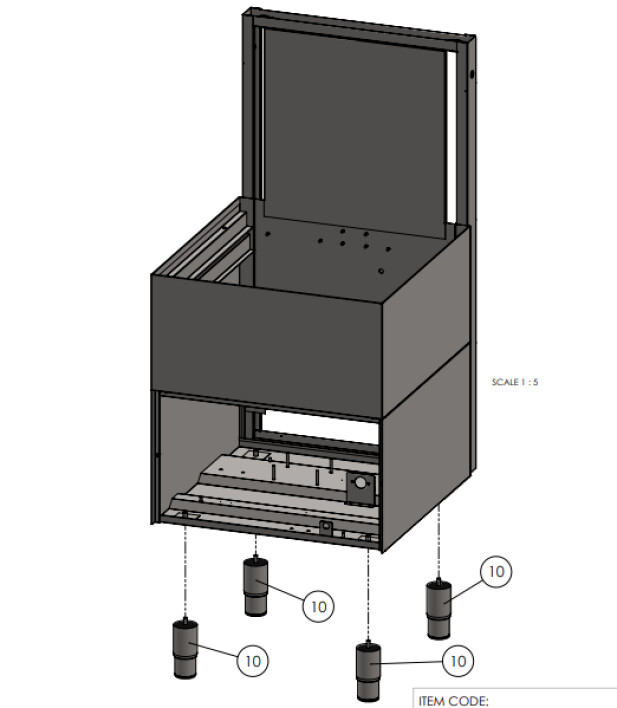 Horeca Parts - Haubenspülmaschine, manuell Hendi 230312 (Turbo 1500)