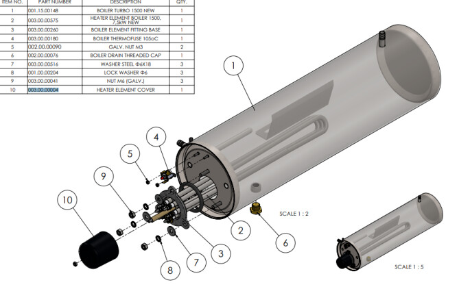 Horeca Parts - Hooded dishwasher, manual Hendi 230312 (Turbo 1500)