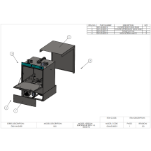 Horeca Parts - Zmywarka do szkła 40x40, manualna, z pompą spustową Hendi 233016 (Euroline 40)