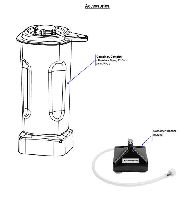 Horeca Parts - Blender Hamilton Beach HBB255-CE