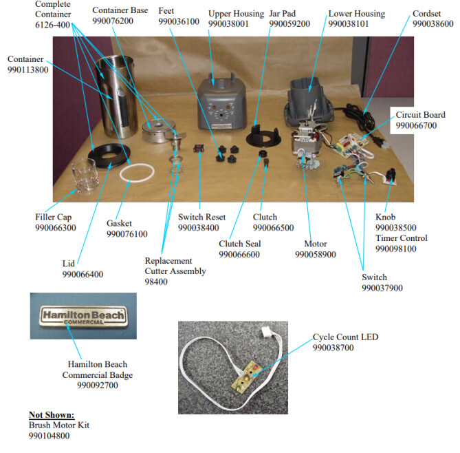 Horeca Parts - Blender Hamilton Beach HBF400