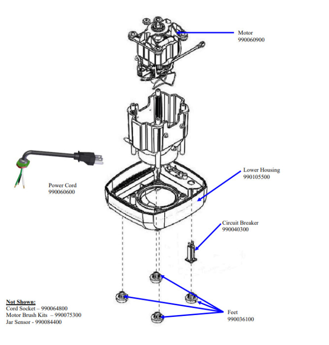 Horeca Parts - Blender Hamilton Beach HBF600-CE