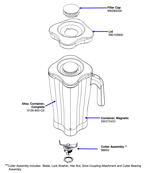 Horeca Parts - Blender Hamilton Beach HBH550-CE