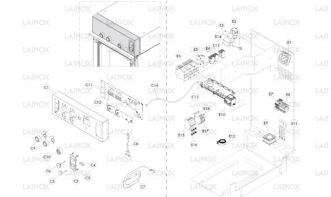 Horeca Parts - Piec konwekcyjno-parowy Lainox COES101R