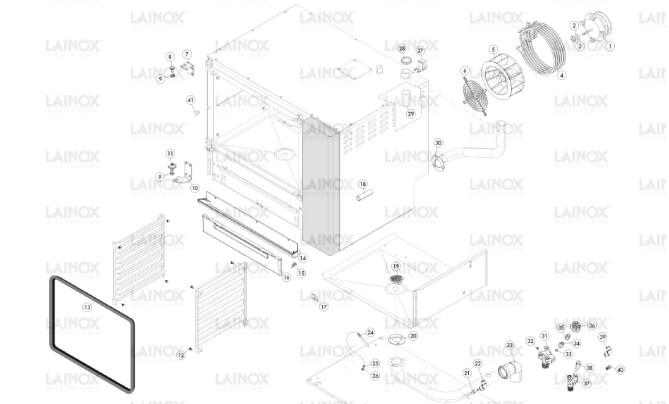 Horeca Parts - Piec konwekcyjno-parowy Lainox CVES061R