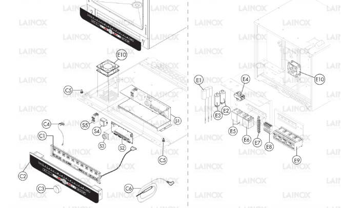 Horeca Parts - Piec konwekcyjno-parowy Lainox ICET041