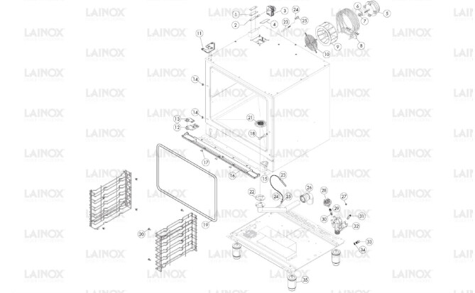 Horeca Parts - Convection steam oven Lainox ICET071