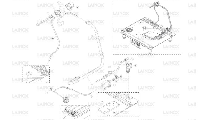 Horeca Parts - Piec konwekcyjno-parowy Lainox  ICET101