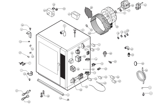 Horeca Parts - Piec konwekcyjno-parowy Lainox KVE081S