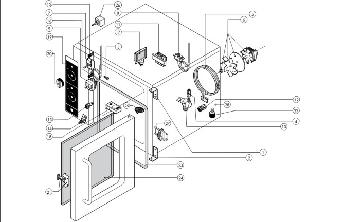 Horeca Parts - Piec konwekcyjno-parowy Lainox REC023M